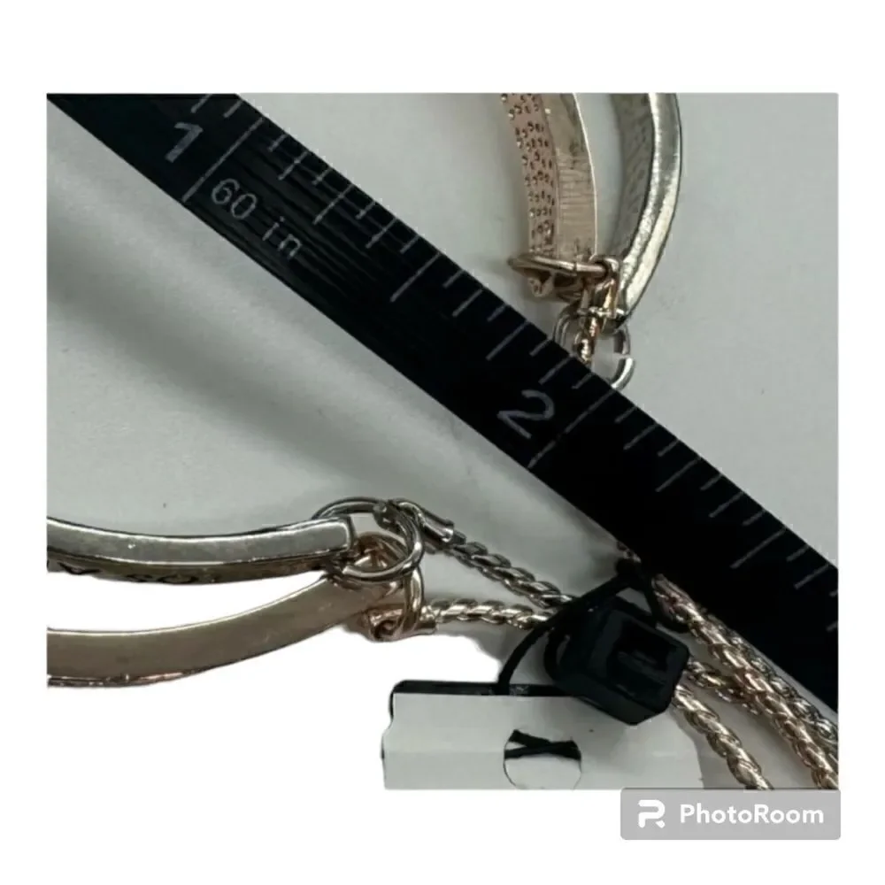 Guess Cuff slider set of 2 bracelets NWT